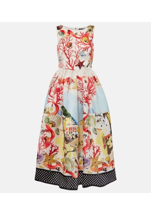 Dolce&Gabbana Capri printed silk midi dress