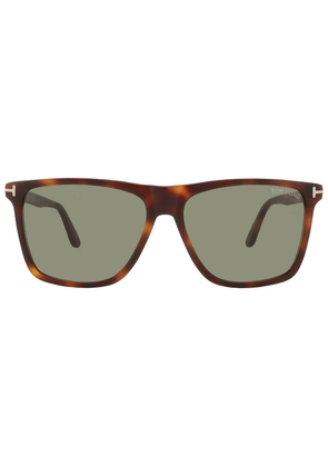 Tom Ford Fletcher Green Square Mens Sunglasses FT0832 53N 59