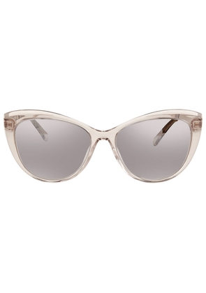 Versace Grey Gradient Mirror Cat Eye Ladies Sunglasses VE4348 52706V 57