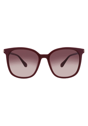 Ferragamo Burgundy Gradient Square Ladies Sunglasses SF1113SLB 606 56