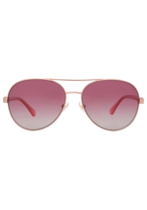 Kate Spade Burgundy Gradient Pilot Ladies Sunglasses AVERIE/S 0000/JR 58
