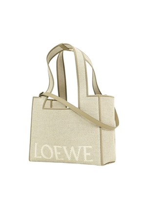 Loewe Medium Loewe Font Tote Bag - Ecru