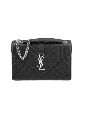 Saint Laurent Ladies Envelope Shoulder Bag In Black