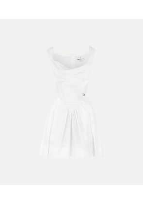 Vivienne Westwood Mini Sunday Dress Compact Poplin White 38 Women