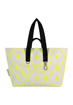 Philipp Plein Monogram Print Nylon Tote Bag