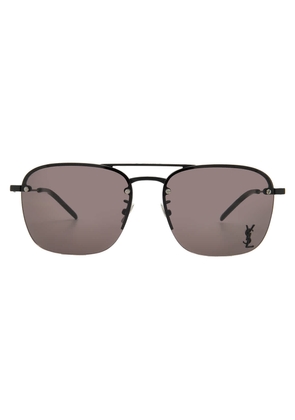 Saint Laurent Black Navigator Ladies Sunglasses SL 309 M 001 57