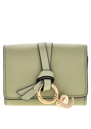 Chloe Alphabet Leather Tri-Fold Wallet