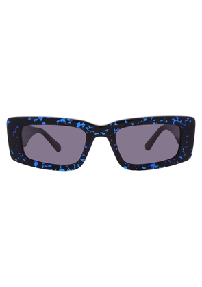 Calvin Klein Blue Rectangular Unisex Sunglasses CKJ23609S 233 52