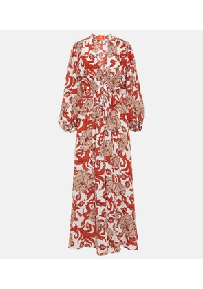 La DoubleJ Camerino silk crepe de chine maxi dress