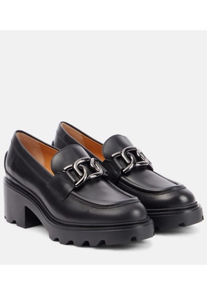 Tod's Leather loafer pumps
