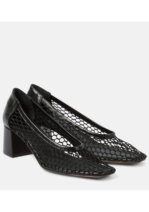 Souliers Martinez Nova Balles leather-trimmed pumps