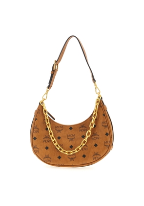 Mcm Aren Crescent Hobo Shoulder Bag