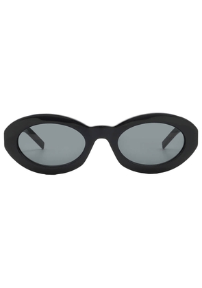 Saint Laurent Black Oval Ladies Sunglasses SL M136 001 52