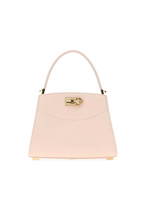 Ferragamo Pastel Pink Leather Small Studio Box Handbag