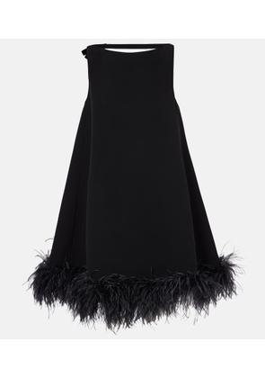 Valentino Feather-trimmed minidress