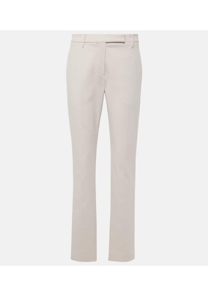 Brunello Cucinelli Cotton-blend slim pants
