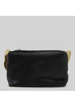 Uma Wang Black Leather Shoulder Bag