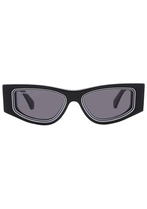 Off-White Andy Dark Grey Irregular Unisex Sunglasses OERI047 1007 53