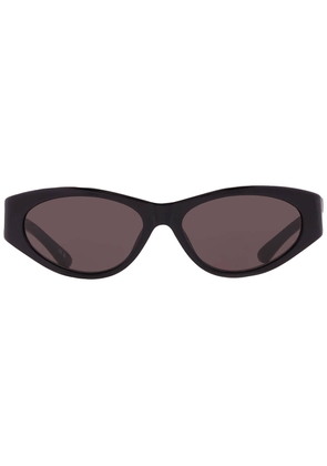 Balenciaga Grey Oval Ladies Sunglasses BB0367S 001 60
