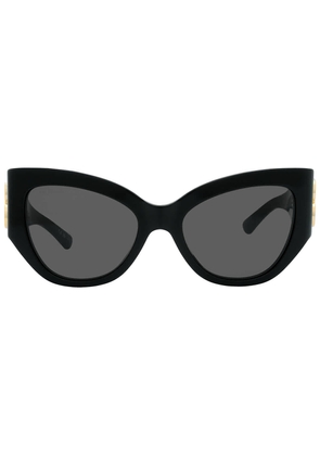 Balenciaga Grey Cat Eye Ladies Sunglasses BB0322S 002 55