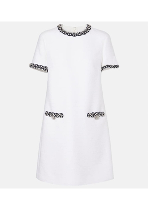 Valentino Embellished tweed minidress