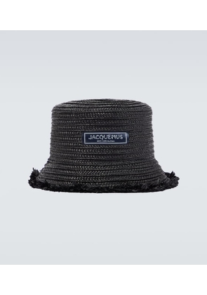 Jacquemus Le Bob Bacino raffia bucket hat