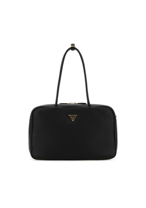 Prada Black Leather Shoulder Bag