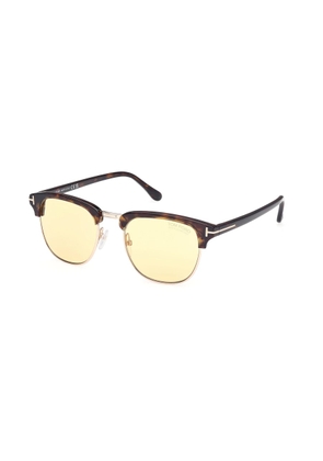 Tom Ford HENRY Amber Square Mens Sunglasses FT0248 52E 51