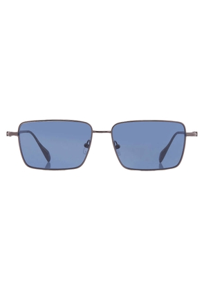 Ferragamo Blue Rectangular Mens Sunglasses SF309S 016 57