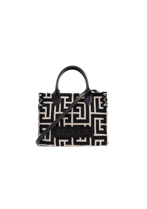 Balmain B Army Monogram Jacquard Small Tote Bag