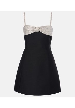 Valentino Crepe Couture sequined minidress