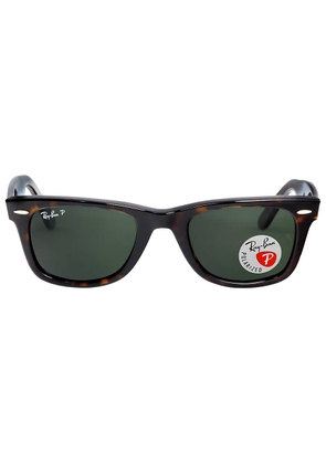 Ray Ban Original Wayfarer Classic Polarized Green Classic G-15 Unisex Sunglasses RB2140 902/58 50