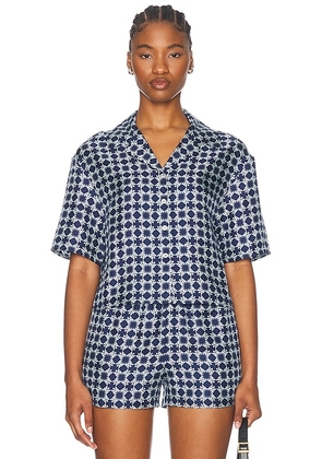 Amiri Quad Shirt in Midnight Blue - Blue. Size L (also in M, XS).