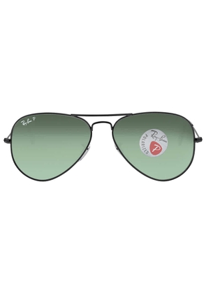 Ray Ban Aviator Classic Green Polarized Unisex Sunglasses RB3025 002/58 58