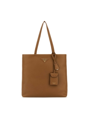 Prada Camel Leather Shopping Bag