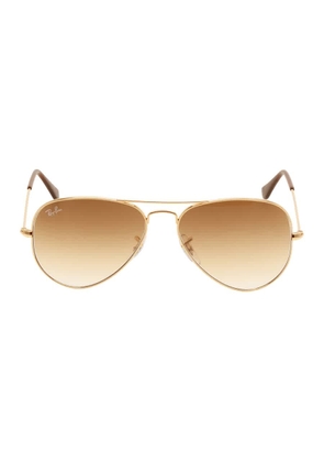 Ray Ban Aviator Light Brown Gradient Pilot Unisex Sunglasses RB3025 001/51 55
