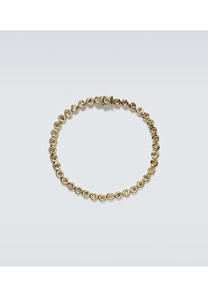 Octavia Elizabeth Blossom 18kt gold tennis bracelet with diamonds