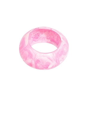 DINOSAUR DESIGNS Boulder Bangle in Shell Pink Swirl - Pink. Size all.