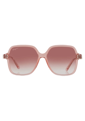 Salvatore Ferragamo Coral Square Ladies Sunglasses SF1083S 840 57