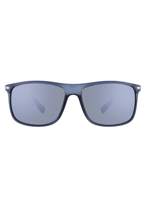 Guess Factory Smoke Mirror Rectangular Mens Sunglasses GO00017 90C 57