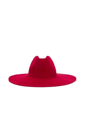 Clyde Star Hat in Vermillion - Red. Size all.