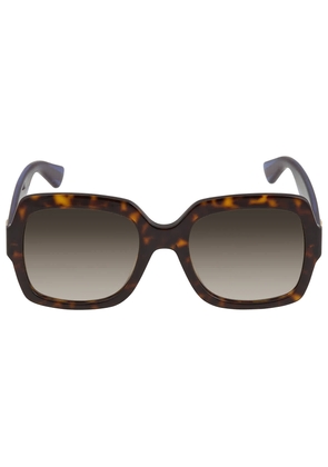 Gucci Brown Square Ladies Sunglasses GG0036SN 004 54