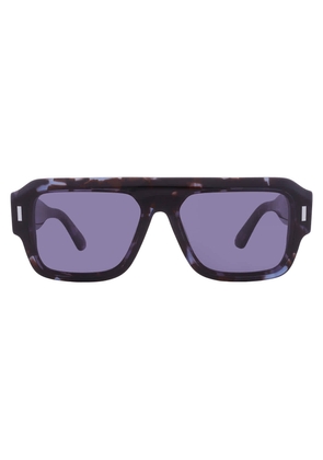 Calvin Klein Dark Blue Rectangular Unisex Sunglasses CK24501S 460 56