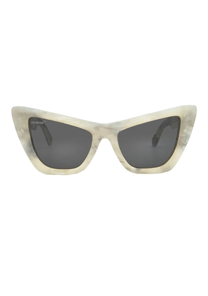 Off-White Edvard Grey Cat Eye Ladies Sunglasses OERI045 0807 57