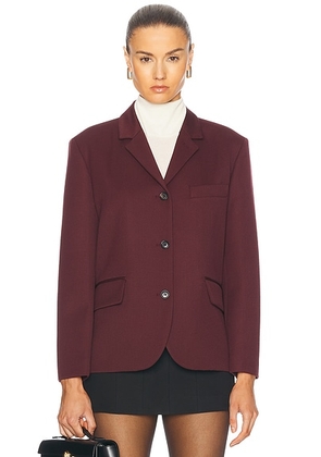 BODE Riding Twill Lillian Jacket in Burgundy - Burgundy. Size 2 (also in 4, 6).
