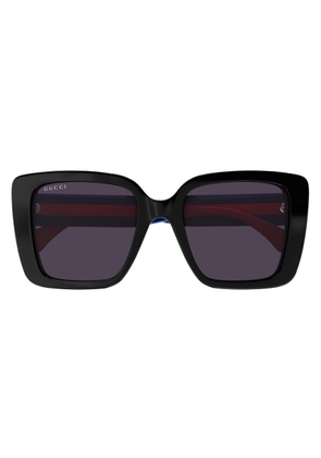 Gucci Dark Violet Butterfly Ladies Sunglasses GG1861S 004 53