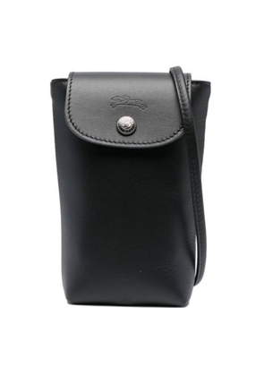 Longchamp Le Pliage Xtra Phone Case With Leather Lace Black