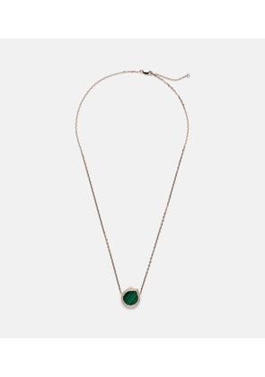 Repossi Antifer 18kt rose gold pendant necklace with malachite and diamonds