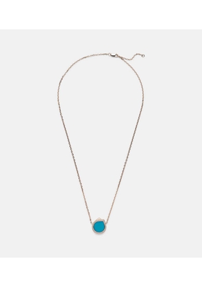 Repossi Antifer 18kt rose gold pendant necklace with turquoise and diamonds