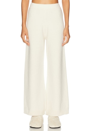Calle Del Mar Cashmere Pant in Natural - Cream. Size L (also in XS).